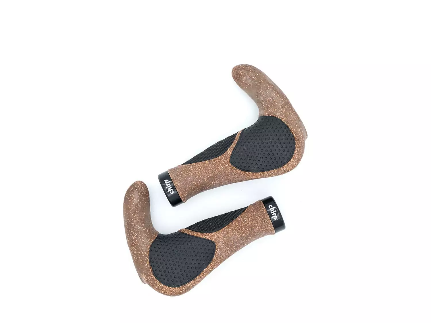 Chirp Ergo Multi Touring Kork Griffe Mit Bar Ends | Braun Schwarz 3 Chirp Ergo Multi Touring Kork Griffe Mit Bar Ends | Braun Schwarz