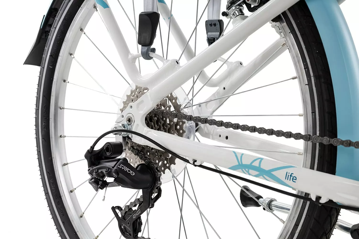 Puky SKYRIDE 24-8 Alu Light S-Ride | Unisize | Weiss | 24 Zoll 4 Puky SKYRIDE 24-8 Alu Light S-Ride | Unisize | Weiss | 24 Zoll – Bild 2