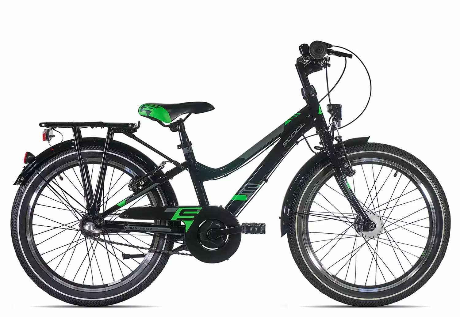 SCool Urban Steel LTD 20-3 | 28 Cm | Black/neongreen | 20 Zoll 3 SCool Urban Steel LTD 20-3 | 28 Cm | Black/neongreen | 20 Zoll